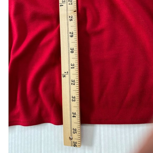 Muse Womens Red Fit and Flare Halter Partially Lined Knit Dress Size 8 - Picture 5 of 7